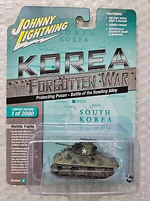 M4A3 SHERMAN TANK KOREA THE FORGOTTEN WAR R1VA#1  By Johnny Lightning • $19.95