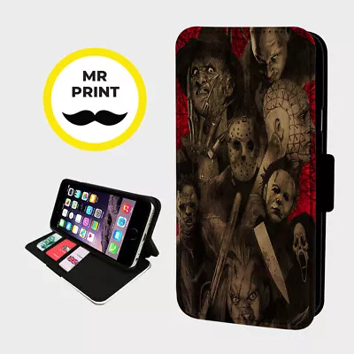 £9.77 • Buy HORROR UTTER NIGHTMARE - Faux Leather Phone Flip Cover - Fits Iphone & Samsung