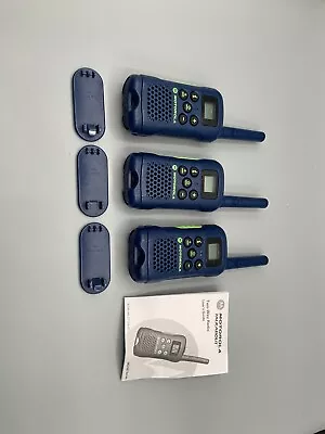 Three (3) Motorola Talkabout MG160 GMRS Two Way Radios Blue • $21.95