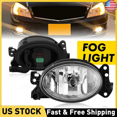 Front Fog Light Set For 2006-2011 Mercedes Benz ML350 2008-2011 C300 With Bulb • $36.99