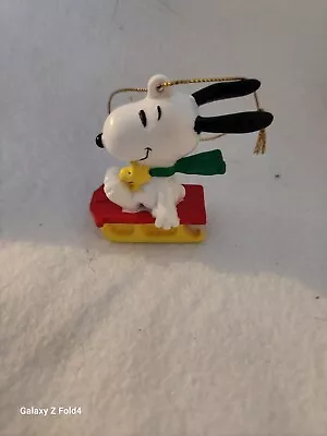 Vintage Snoopy Christmas Ornament  Woodstock United Feature Syndicate Incorp • $9.99