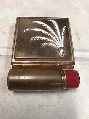 Vintage YARDLEY ENGLISH CAMEO  Powder/Lipstick Compact In Box • $24.85