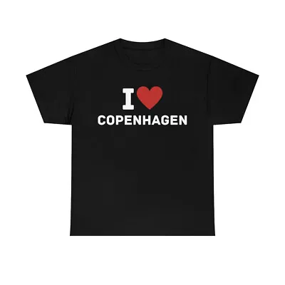 I Love Copenhagen Shirt I Heart Copenhagen T-shirt All Sizes S-5XL Denmark Tee • $23.99