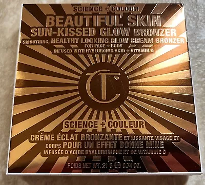 NIB Charlotte Tilbury Beautiful Skin Sun-Kissed Glow Bronzer 2 Medium .74 Oz • $23