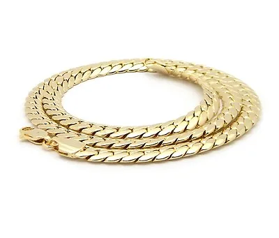 Mens Miami Cuban Link Chain 6mm 14k Gold Plated 8  20  22  24  26  30  Bracelet  • $15.99