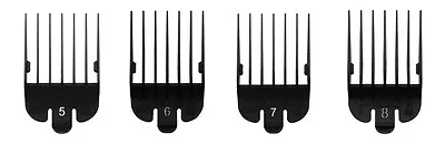 WAHL 5 6 7 & 8 Plastic Comb Set Attachments/Guides/Guards Fits All USA Clippers • $33.25