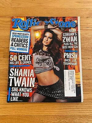 Vintage Rolling Stone Magazine Issue 915 Feb 6 2003 Shania Twain 50 Cent Pumpkin • $9.99