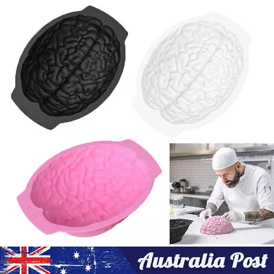 Brain Cake Mold DIY Silicone Mold For Party Holiday Cake Decorating Baking Tools • $17.89