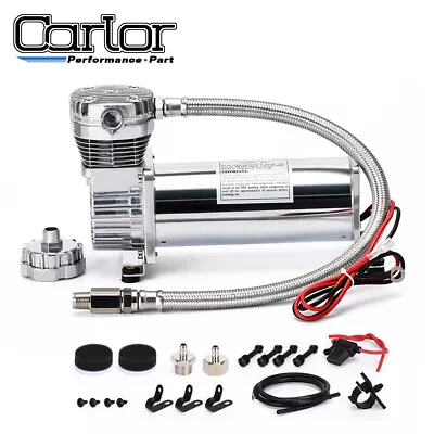 $128.90 • Buy 480C Single Air Compressor Kit 200 PSI Max Air Ride Suspension Bags Universal 