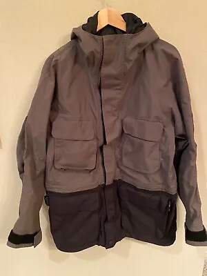 Cabelas Guidewear Weatherproof Outdoor Hood Jacket Men's Size Med Olive/Black • $90