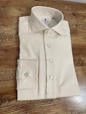 Cordone Tunic Shirt Medium Brushed Cotton Cream  BNWT RRP £198 • £27