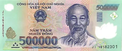 Vietnam 500000 Dong Banknote Polymer CIRCULATED CONDITION • $39.99