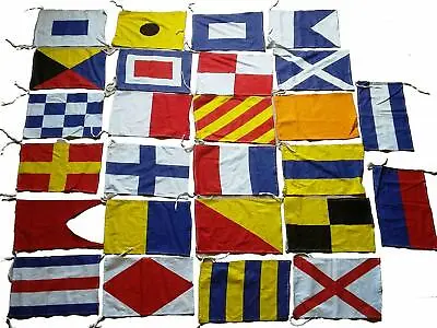 MARITIME Signal Flags / Flag SET - Total 26 Flag - Marine Code - Total 28 Flags • £18.68