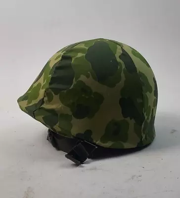 Vintage US Military M-1 Helmet With Camo Cover • £209.98