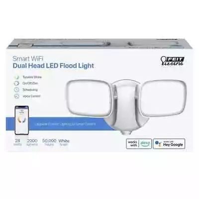 Feit Electric Smart Dual Head Motion Security Flood Light - White • $32.99