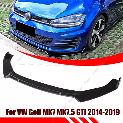 For 2014-2020 Volkswagen Golf GTI R Base MK7 Front Bumper Splitter Spoiler Lip • $69.99