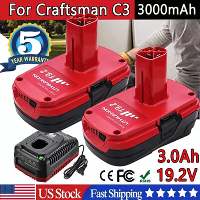 19.2Volt Battery Or Charger For Craftsman C3 Lithium Ion 11375 PP2030 DieHard • $17