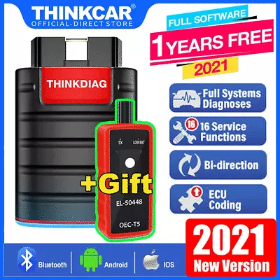 2022 THINKDIAG Bluetooth OBD2 Scanner Bidirectional Diagnostic Tool ECU Coding • $77.99