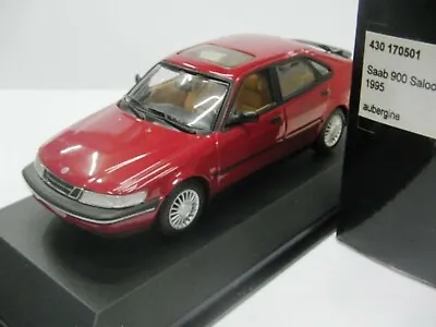 WOW EXTREMELY RARE Saab 900SE Turbo HB 1995 A Red 1:43 Minichamps-9/3-9/5-Spark • $109.41