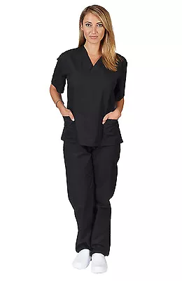 Unisex Scrub Sets Plus Sizes 4XL And 5XL Extra Big Scrubs For Men & Women BP101 • $23.99