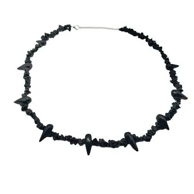 Pain Necklace Natural Black Onyx Necklace Anime Choker Necklace Naruto Anime • £46.19