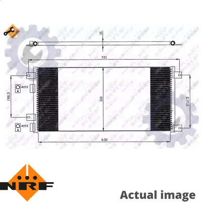 New A/c Air Condenser Radiator New Oe Replacement For Iveco Daily Iv Bus • $177.34