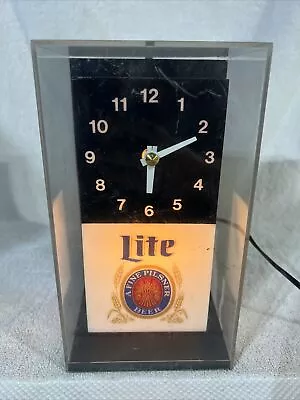 Miller Lite Beer Light Up Clock • $99.95