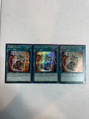 Yugioh Ready Fusion 3x Prismatic Secret Rare Mp22-en163 Playset MP22 • $6.99