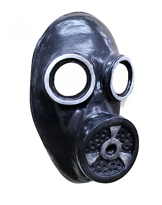 Scary Gas Mask Latex Rubber WW2 1940s Fallout Fancy Dress Halloween Costume NEW • £12.99