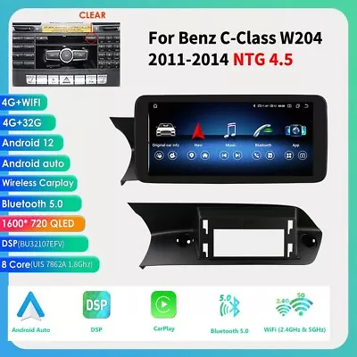 10.33 Car Radio For Mercedes Benz C Class W204 S204 2011-2014 NTG4.5 Android GPS • $229.50