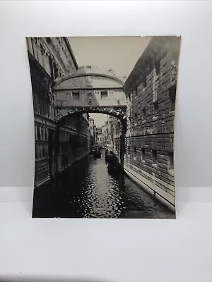 Italy Venice Venezia Ponte Dei Sospiri Bridge Of Sighs Old Vintage Photo 8x10 • $9.99