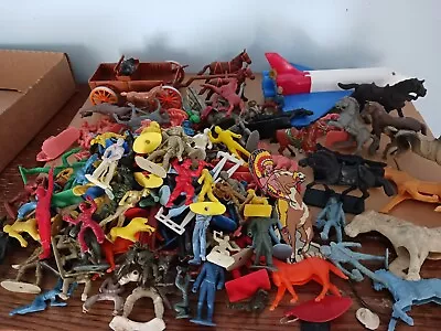 Huge Lot Of Vintage Toy Soldiers. Marx Mpc Lido And More. Gulliver Accessories • $27