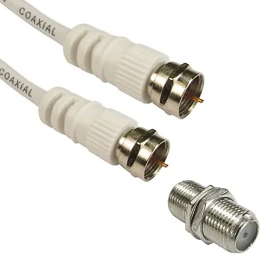 Coaxial Satellite Cable Extension F Type Aerial Lead Male To M Sky Virgin Media • £8.65