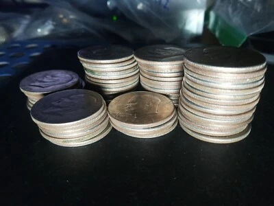 $71.55 • Buy 51 Eisenhower  One Dollar Coins, Assortment From 1971 Thru 1978