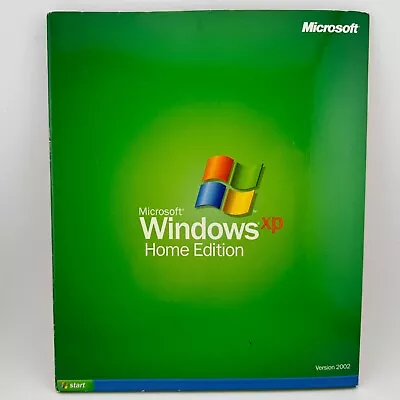 Microsoft Windows XP Home Edition 2002 Upgrade With Key Manual Service Pack 1 • $22.99