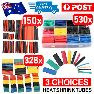 530Pcs Heat Shrink Tubing Tube Assortment Wire Cable Insulation Sleeving Set AU • $6.45