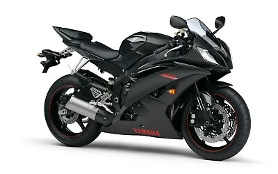 Yamaha R6 Motorbike - Large Wall Art Canvas Framed Picture 20x30 Inches • £20