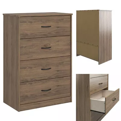 $91.44 • Buy 4 Drawer Dresser Storage Chest Tower Organizer Unit Closet For Bedroom Cabinet