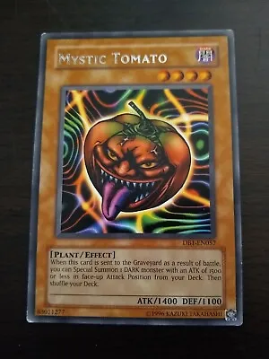 YU-GI-OH! Card. Mystic Tomato. DB1-EN057. Rare Card. TCG CCG Yugioh • $3.25