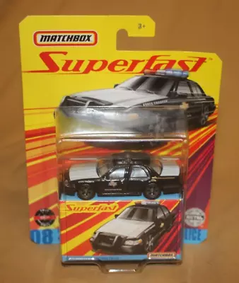 Matchbox Superfast 2006 Ford Crown Victoria Police Black 1:64 Nib • $9.99