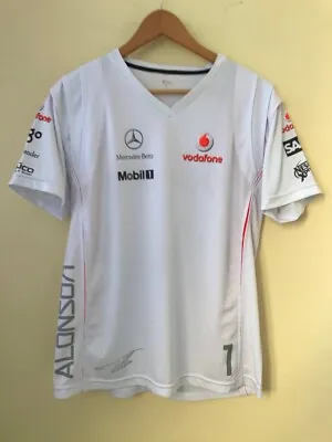 Vodafone McLaren Mercedes Formula One F1 Racing #1 Alonso Team Jersey. Size L • $45