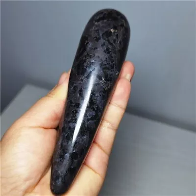 310g Indigo Gabbro Mystic Merlinite Gemstone Wand Specimen Healing  I717 • $29.99