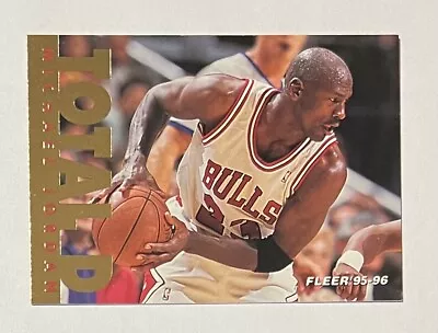 Michael Jordan 1995-96 Fleer Basketball TOTAL D Card #3 Of 12 • $9.99