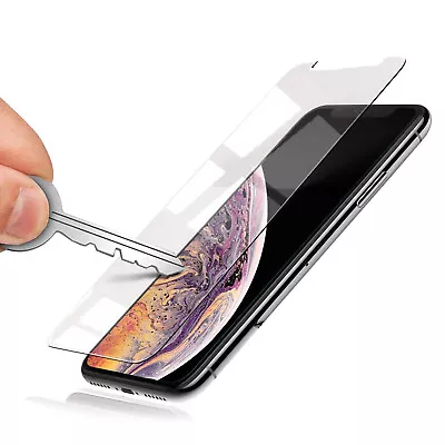 $11.39 • Buy Bubble-Free Tempered Glass Case Friendly Screen Protector For IPhone XS MAX XR X
