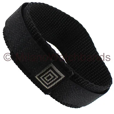 14-17mm Timex John Weitz Black Woven Nylon Fabric Ladies Watch Band V16503BK • $21.83