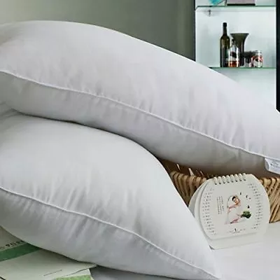 King Size Pillows 47cm X 90cm Luxury Hotel Quality Microfibre / Pillowcases  • £21.99