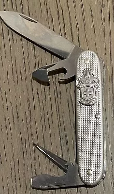 Vintage 1999 Rolex Branded Victorinox Alox Soldier 1961 Model Swiss Army Knife • $71