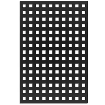 Black Vinyl Square Lattice Panel 4in X 32ft Porch Deck Fencing PVC Arbor Trellis • $62.24