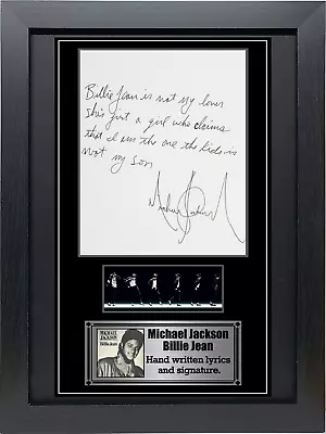 Michael Jackson Mounted Signed Autograph Presentation. Inc Free Gift. • £10