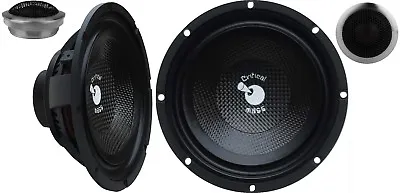 Critical Mass Audio Usa C652nx 6.5'' Component Xover Carbon Fiber Jl Sq Speakers • $8775